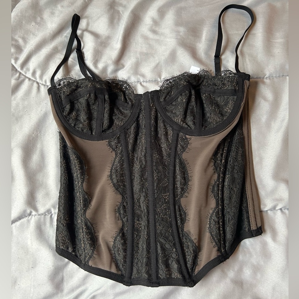 Urban Outfitters Black Corset Top